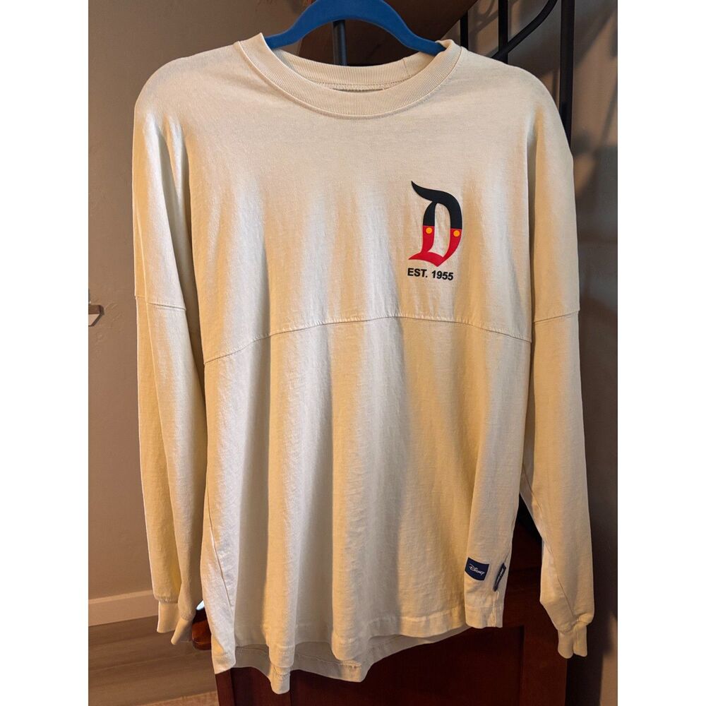 NWOT Authentic Disney Parks Disneyland Character Letters Spirit Jersey Sz S